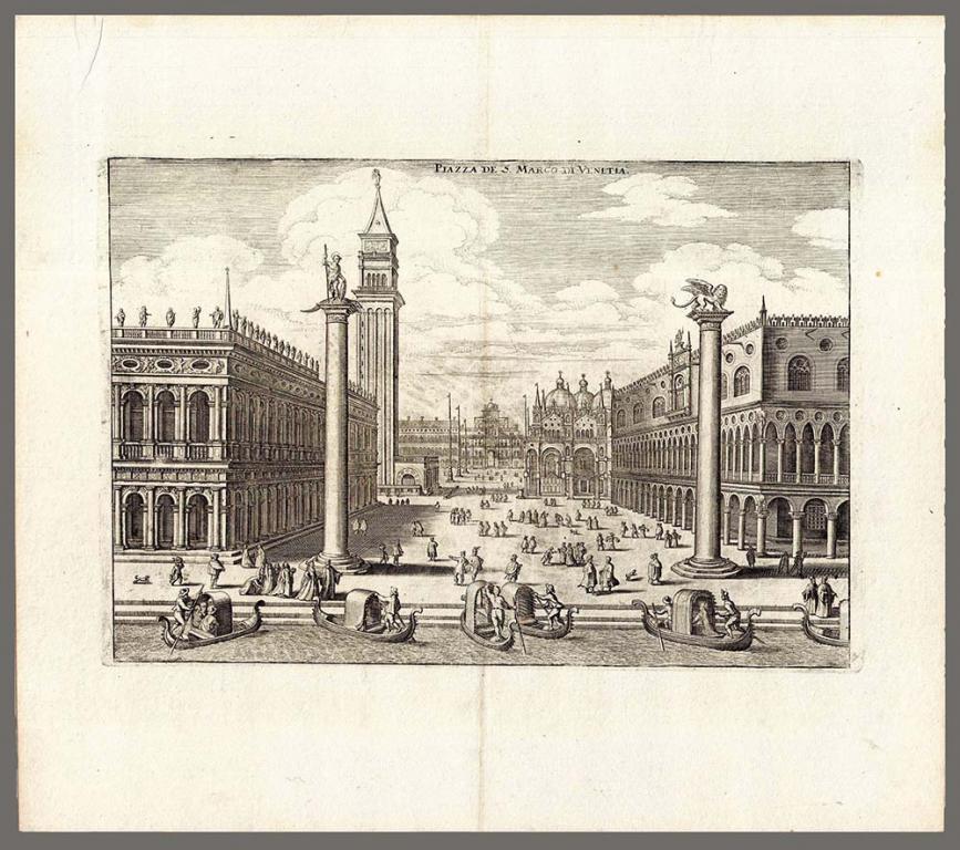 Италия. Венеция. Площадь Сан Марко 1640-е года.