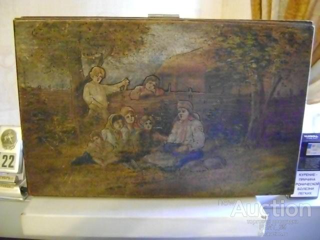 ШКАТУЛКА БОЛЬШАЯ..КОРОБ.АБРАМЦЕВО.РУССКИЙ СТИЛЬ.