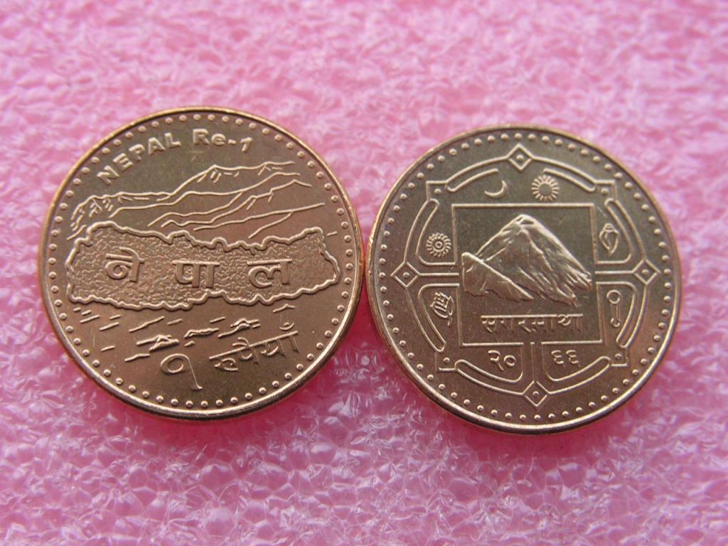 Непал 1 рупия 2009 unc