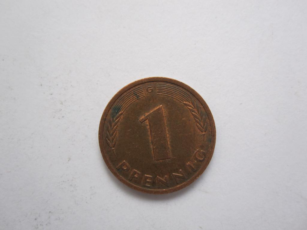 ФРГ  1 пфенинг 1980г.(G)