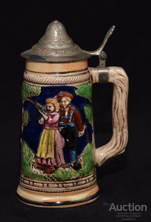 Пивная кружка-stein «Wiesbaden Haus».  17фт0091
