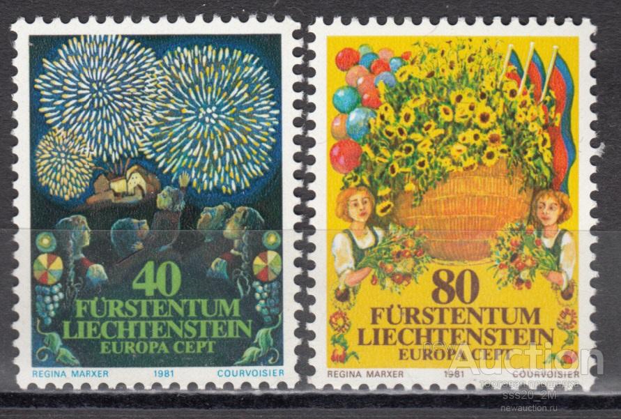 Лихтенштейн 1981 Европа-СЕПТ фольклор Mi764,765 MNH