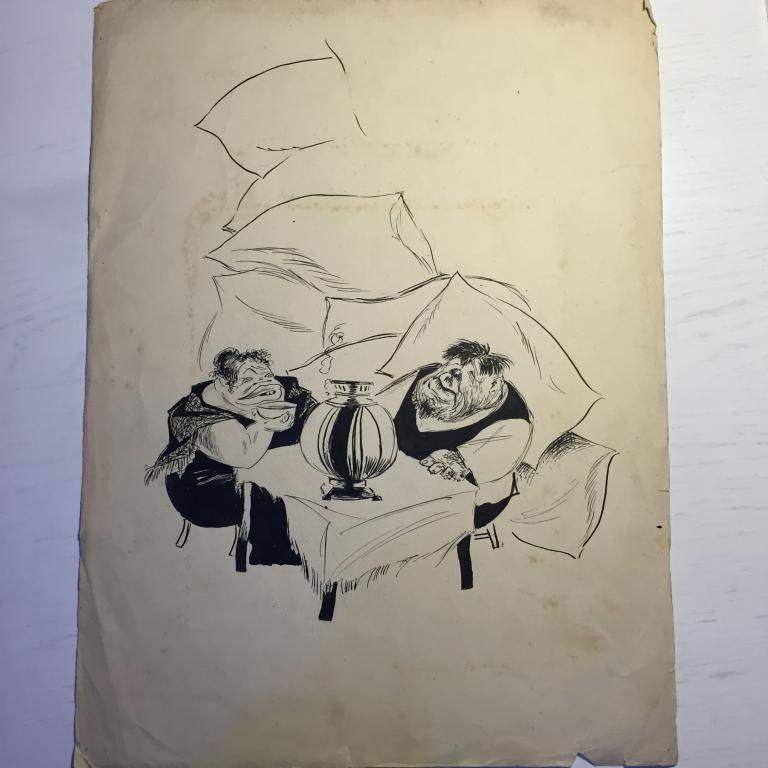 Пророков Б.И. (1911-1972)  "У самовара" (1930-40е)