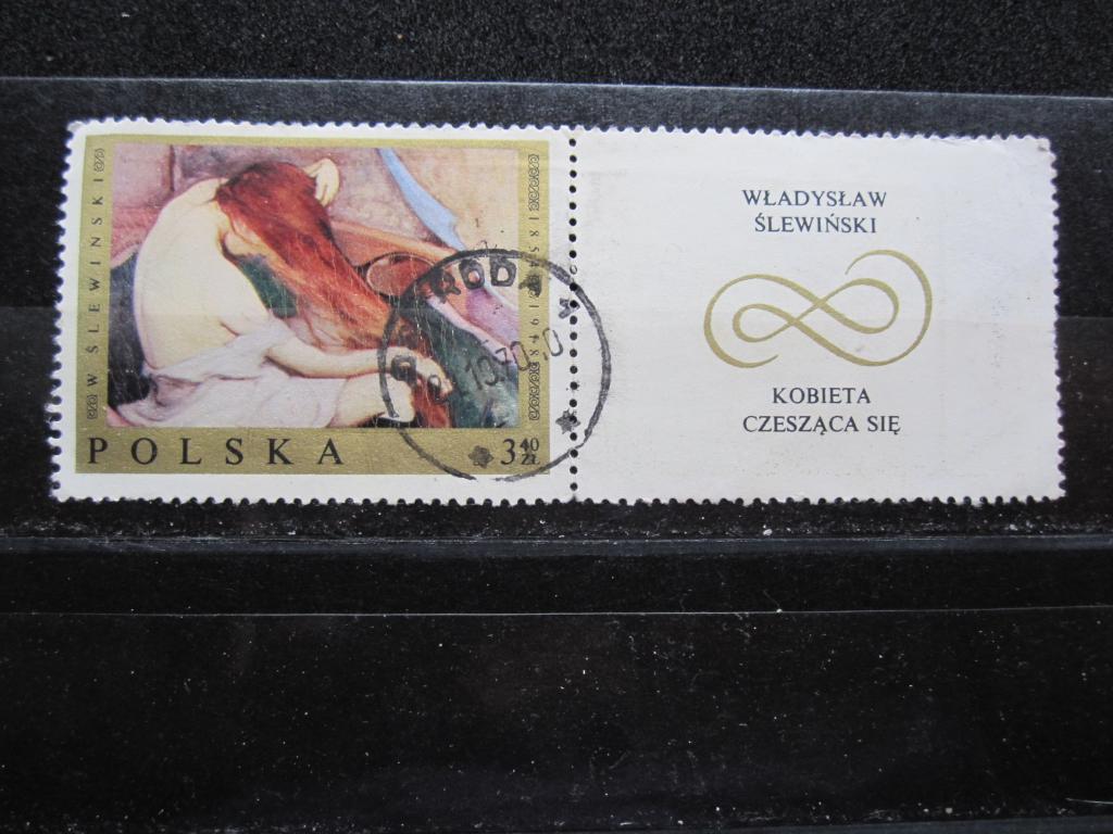 Польша серия "Польские картины",Владислав Слевинский "Женщина расчесывает волосы