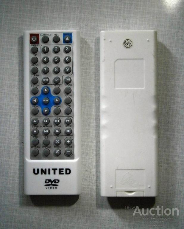 Пульт ДУ DVD UNITED DVD-7077 ORIGINAL