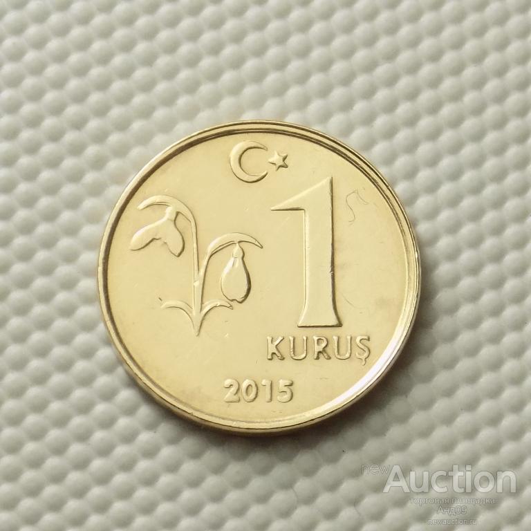 Турция 1 куруш 2015 года (м1046)