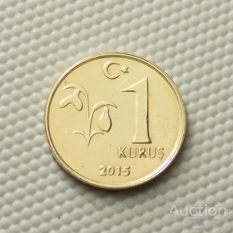 Турция 1 куруш 2015 года (м1044)