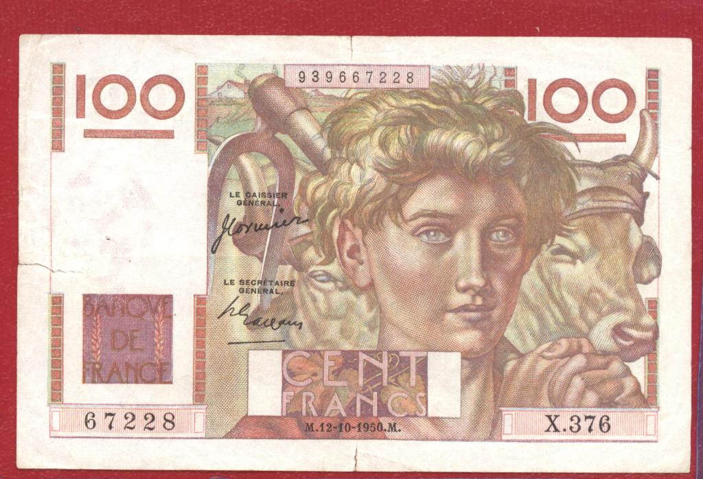 Франция 100 франков 1950 год по каталогу № Р-128с