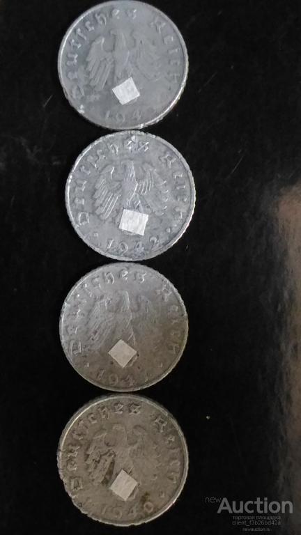 3й рейх,Германия, монеты 5  пфенингов, погодовка, пфеннинг