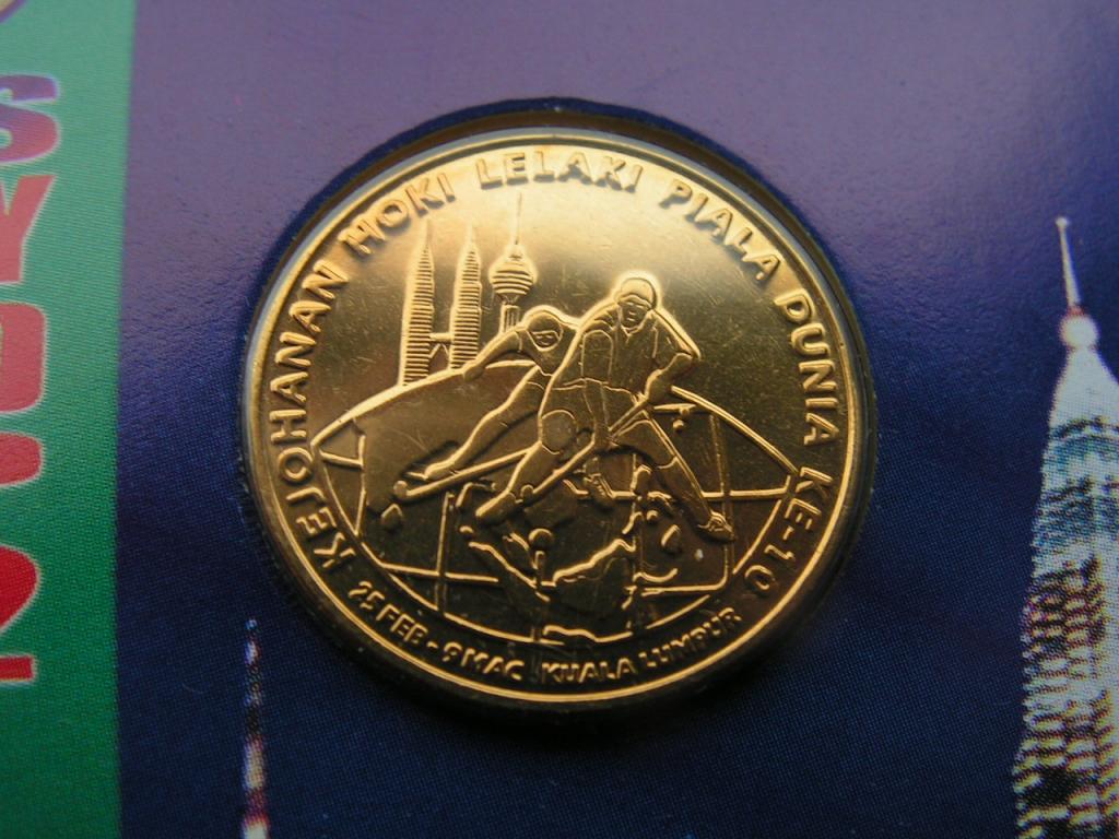 Малайзия 1 ринггит 2002 ЧМ по хоккею на траве unc