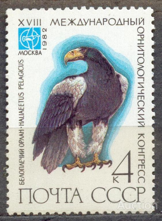 СССР 1982 СК 5232 ** фауна птицы