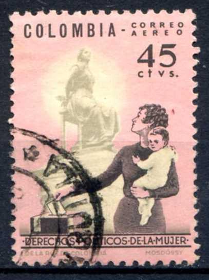 Колумбия 1963 Политические права женщин Мать и ребенок Mi:1042 Гаш