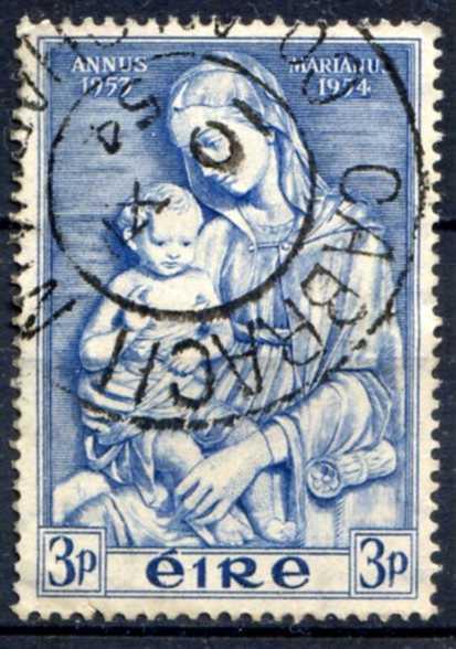 Ирландия 1954 Год Марии Аннус Мариан Религия Mi:120 Гаш
