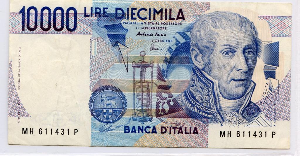 Италия 10000 лир 1984 г. XF.
