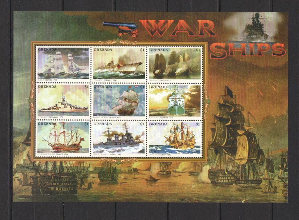 Гренада,1996,Ми-3216-33(2 к/б)**Парусники
