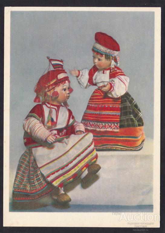 Куклы в русских народных костюмах Тульской и Тамбовской областей.