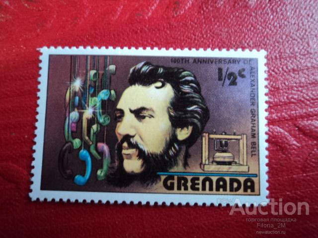 Марки.Гренада.1976 г.Телефония.Александр Белл.№ по Mi.814.MNH**