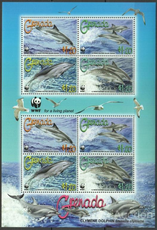 Гренада WWF 2007 м лист 2пс MNH