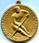 Хоккей медаль чемпионата региона ветеранов SUOMI