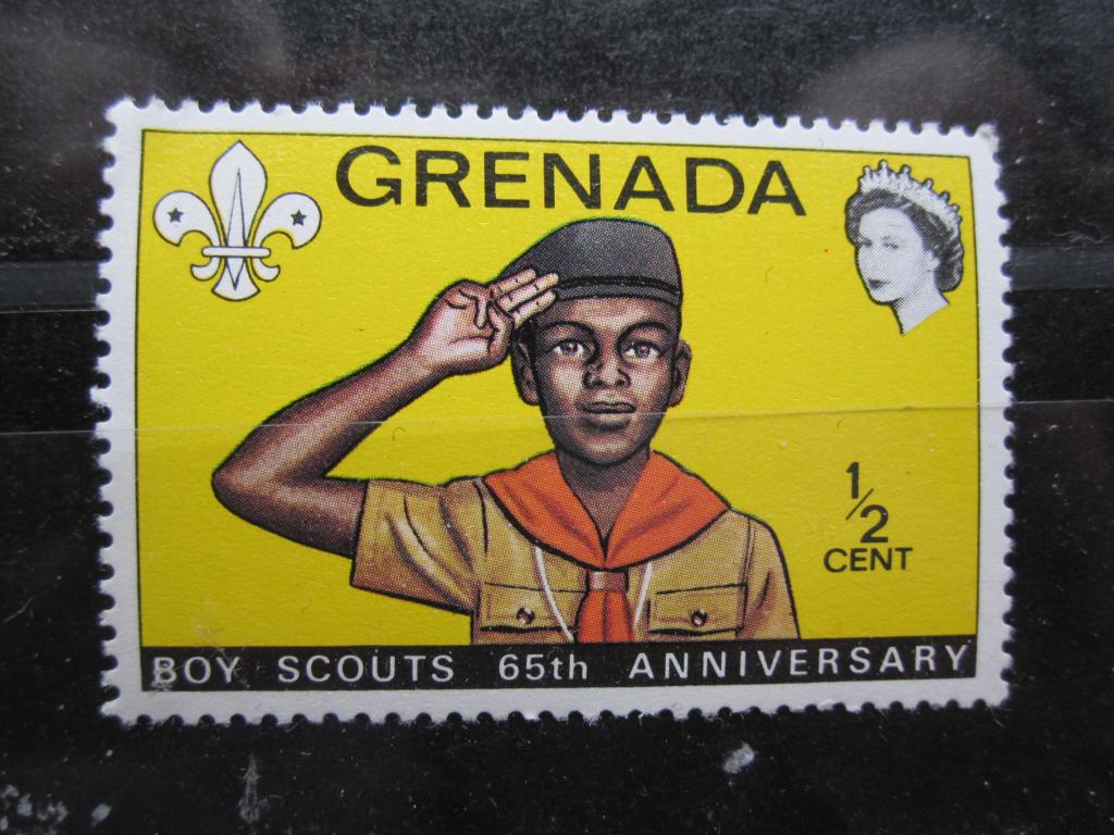 Гренада серия "65-летие Организации бойскаутов", бойскаут