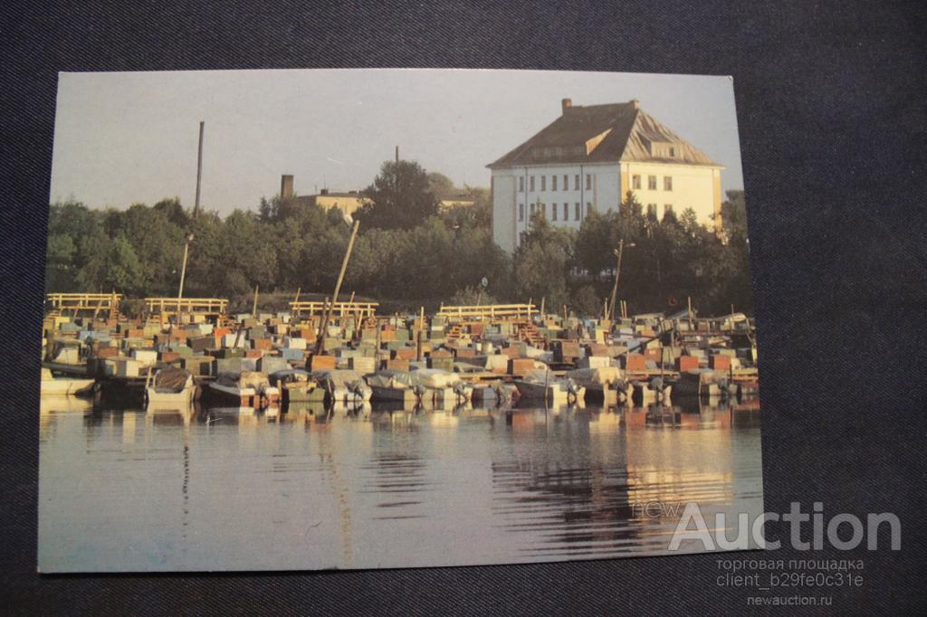 Сортавала. Сердоболь. Стоянка катеров. 1910 г. Финское издание.