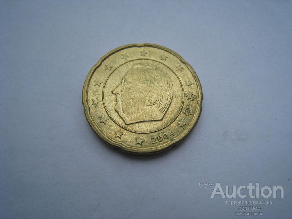 Монета 20 евроцентов 2004 года Бельгия / Европа
