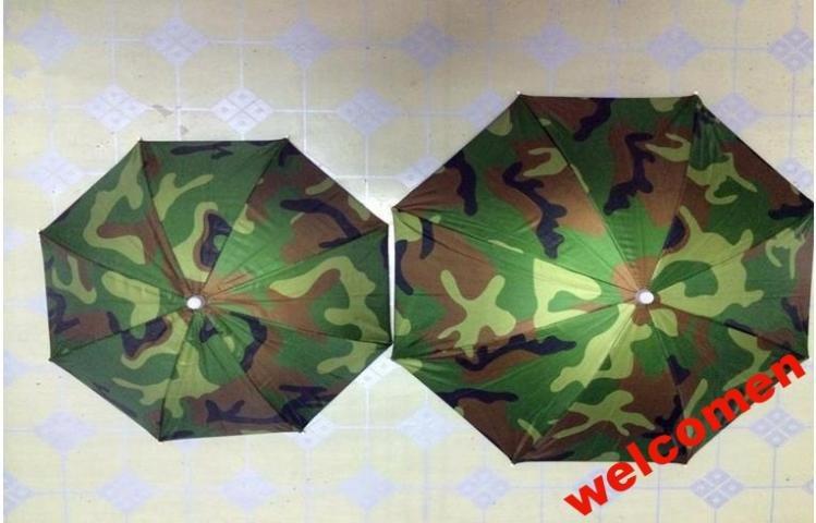 ЗОНТ НА ГОЛОВУ ДЛЯ РЫБАКОВ И ОТДЫХА 1 ШТ БОЛЬШОЙ