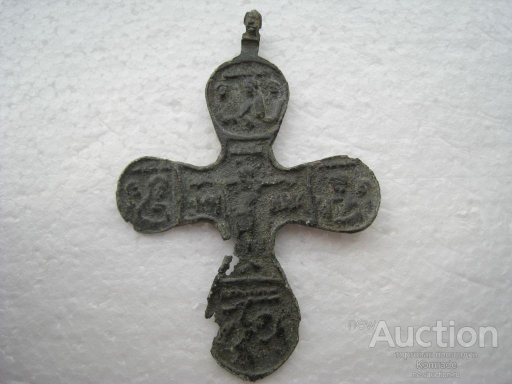 Старинный наперсный крест распятие / Никита Бесогон / псевдоэнколпион пропеллер / Царская Россия