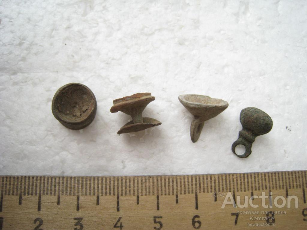 Старинные пуговицы , фрагменты пуги лот 4 штуки царская Россия