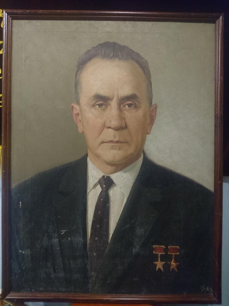 А.А.ГРОМЫКО  портрет живопись  АГИТАЦИЯ  СССР  60-е гг.