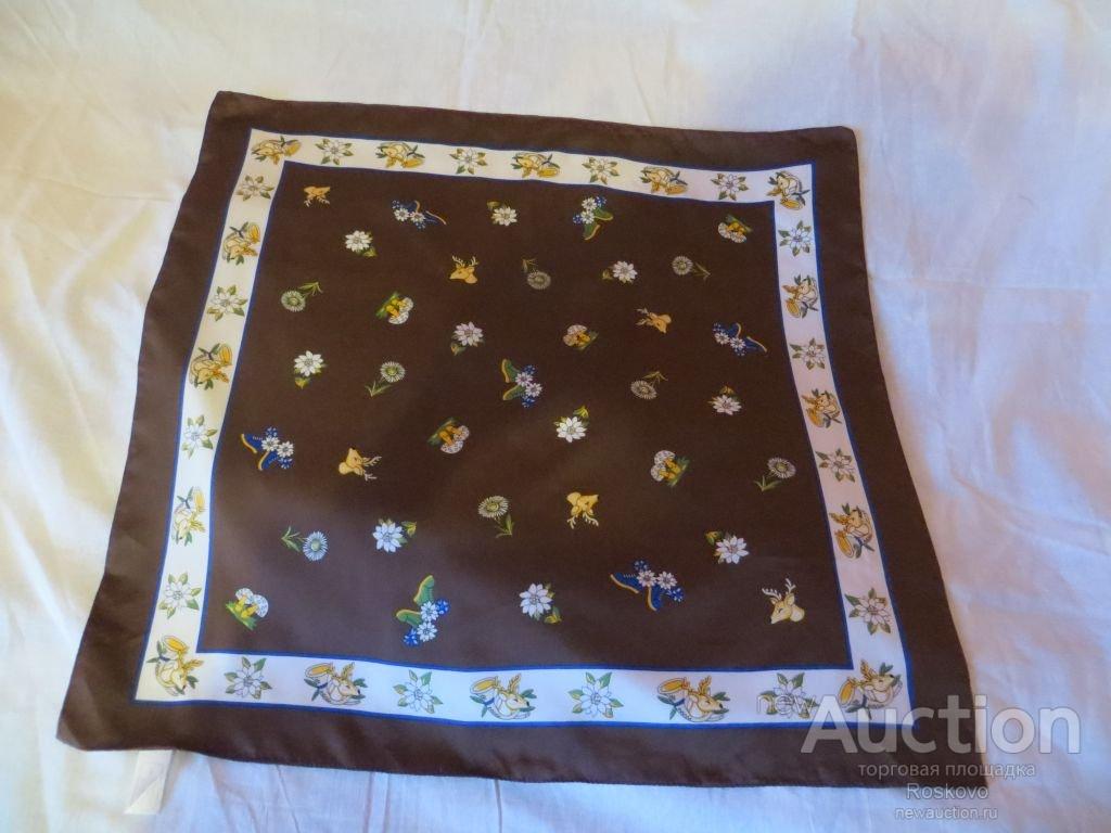 платок СТИЛЬНЫЙ  58 *58см 100% полиэстер