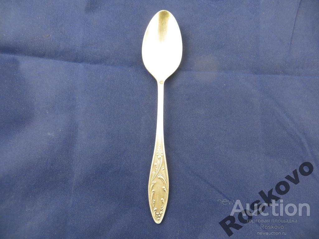 ДЕСЕРТНАЯ ложка мельхиор серебрение СССР