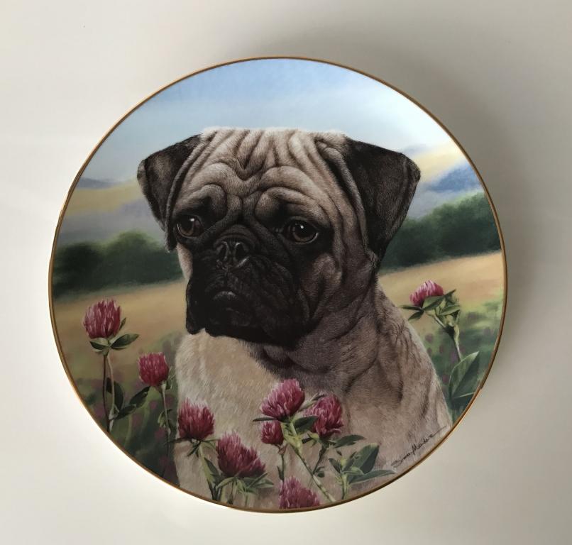 Тарелка коллекционная   МОПС на лугу