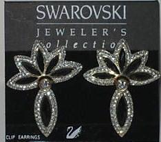 SWAROVSKI  Клипсы вечерние  (225$) ВИНТАЖ ОРИГИНАЛ