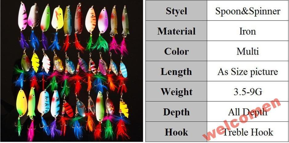 ВОБЛЕРЫ ПРИМАНКА 30 ШТУК Lures 30pcs Fishing
