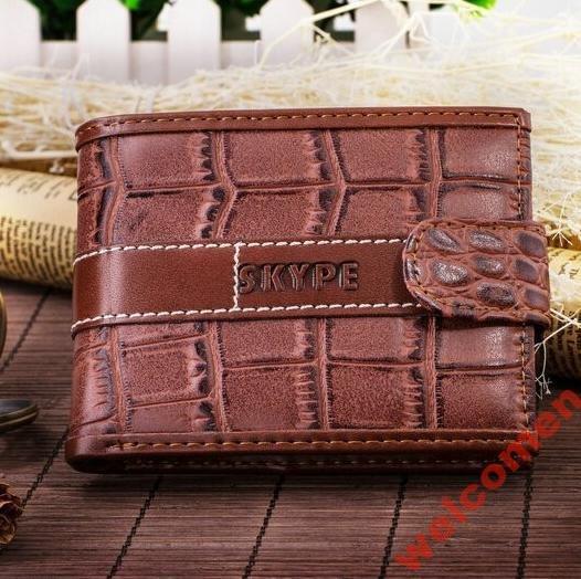 КОШЕЛЁК ПОРТМОНЕ SKYPE  Men crocodile skin Coin