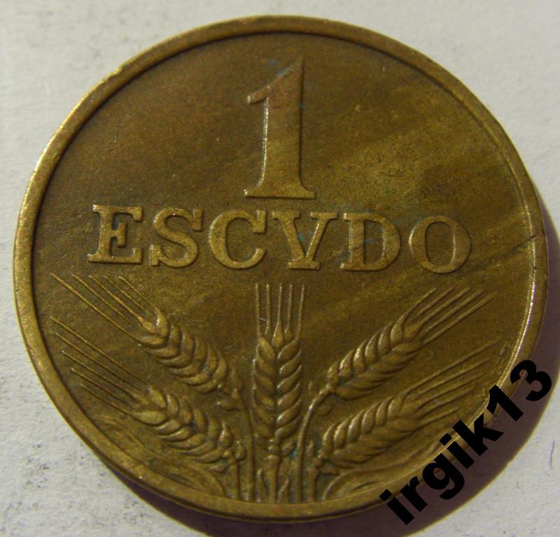 1 эскудо 1972 год Португалия