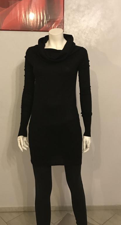 Длинный черный  свитер  , туника PATRIZIA PEPE  р 44 Кашемир