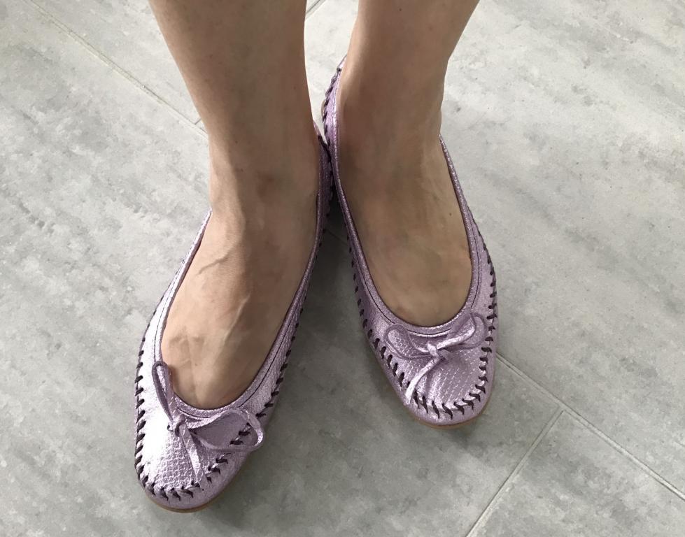 Итальянские кожаные балетки 35-35.5