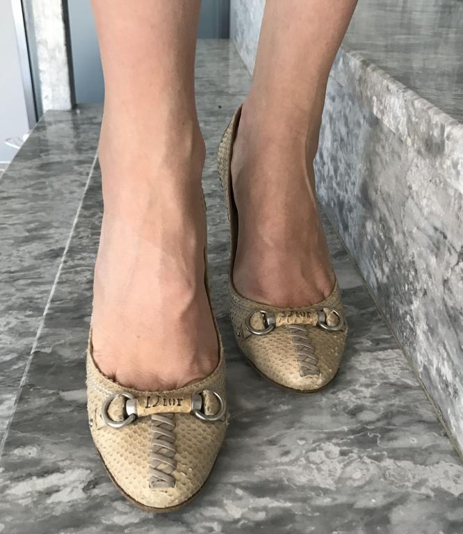 DIOR Туфли из кожи питона р 36 ОРИГИНАЛ