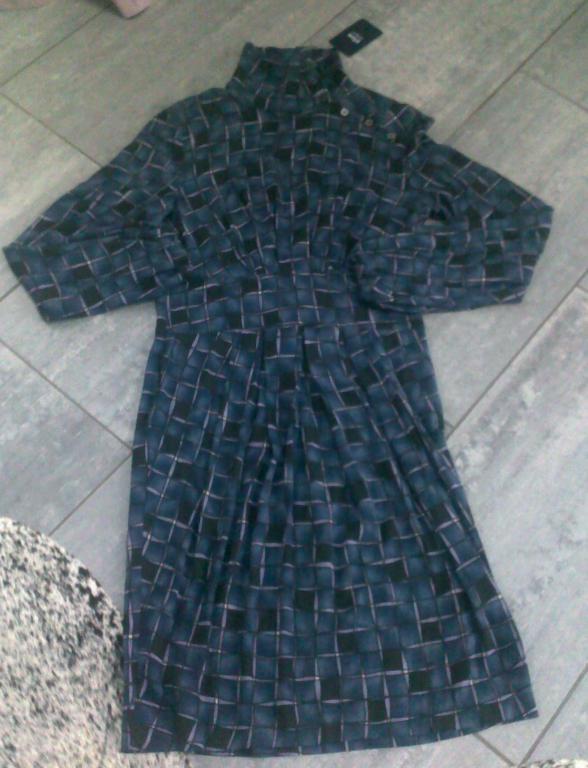 Платье BLUE LES COPANES 44-46 Италия Модная клетка