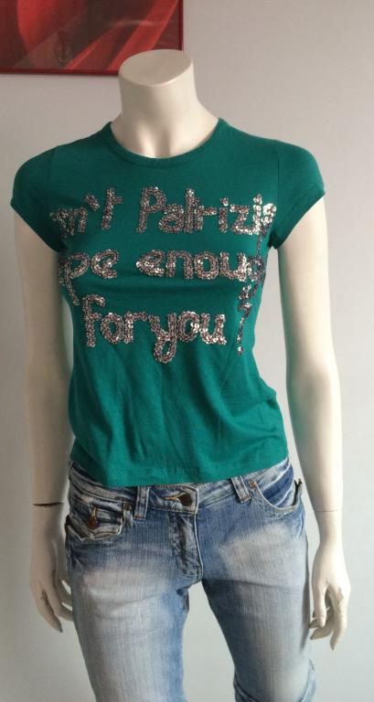 Футболка  PATRIZIA PEPE  р  42 - 44 ПАЕТКИ