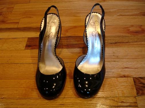 JESSICA SIMPSON ЭЛЕГАНТНЫЕ ЧЕРНЫЕ БОСОНОЖКИ 38.5