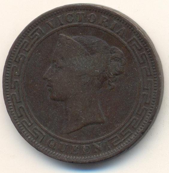Цейлон 5 центов 1870 год.