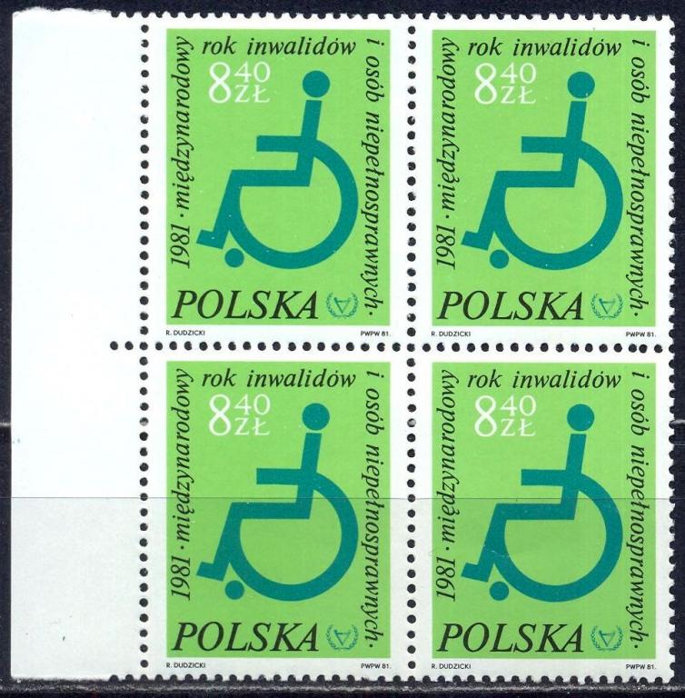 Польша 1981 Mi 2763 Год инвалидов MNH 056/655