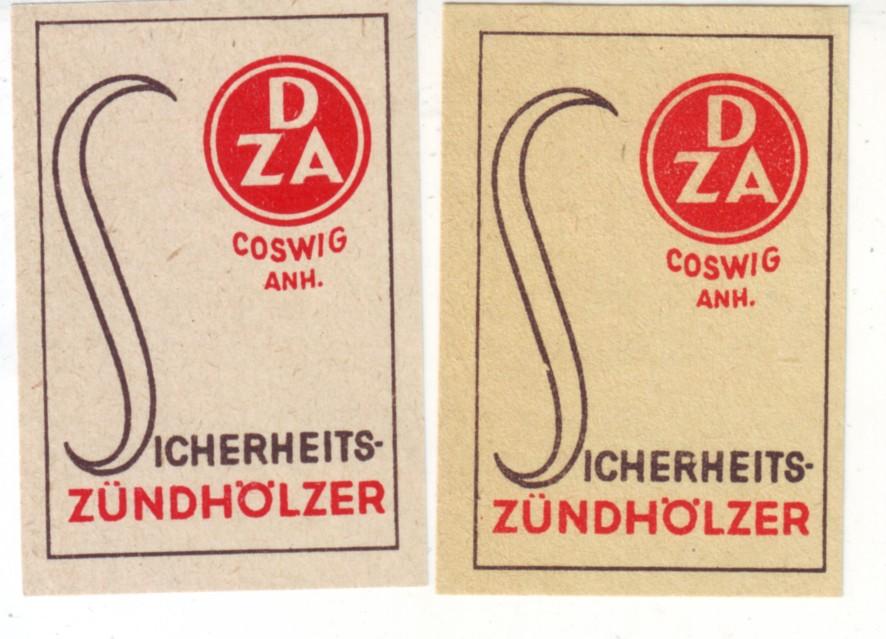 4М - ГДР - Coswig - разные оттенки бумаги