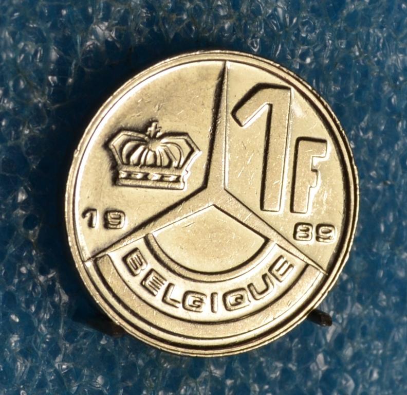 Бельгия 1 Франк 1989 г. (BELGIQUE) Лот № 1468