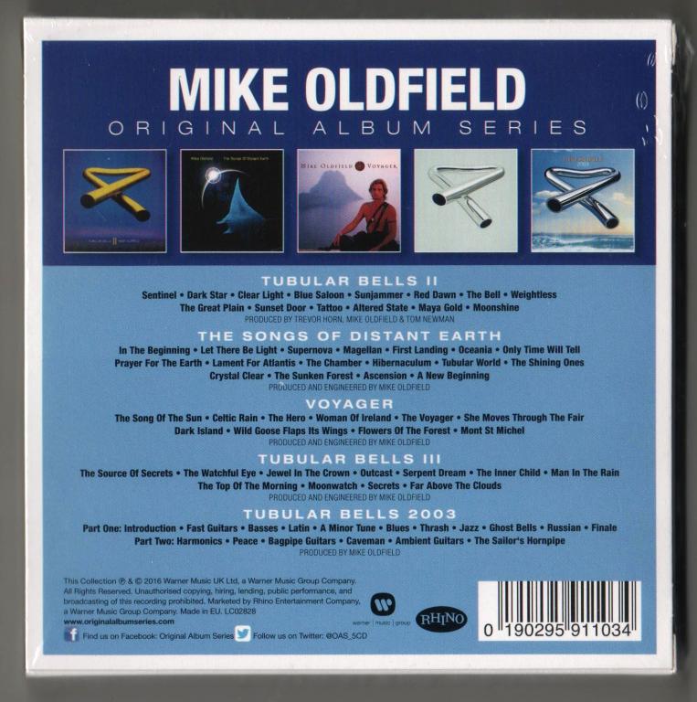 Mike Oldfield - Original Album Series 5- CD BOX SET В НАЛИЧИИ ЗАПЕЧАТАН.