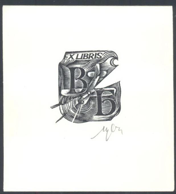 Экслибрис бобров пер 6 стр 1 фото Экслибрис. Ex Libris ВБ. 7,5х8,5 см. Худ. Л.Н. Щетнев, Вологда - покупайте на Au