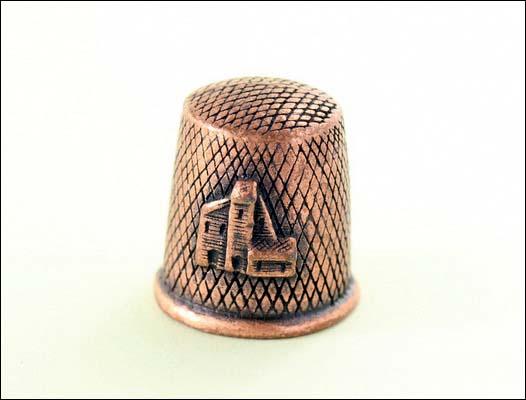 НО-35- НАПЕРСТОК – СУВЕНИРНЫЙ НАПЁРСТОК *МЕДНАЯ КОМПАНИЯ* ОЛОВО